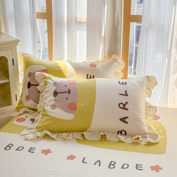 91家纺网 家纺一手货源 找家纺 （总）爱妮玖玖 2026新款小蕾丝花边单枕套枕套单件单品枕套