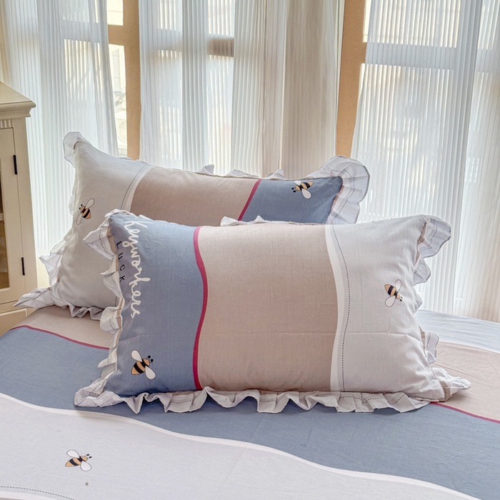 91家纺网 家纺一手货源 找家纺 （总）爱妮玖玖 2026新款小蕾丝花边单枕套枕套单件单品枕套