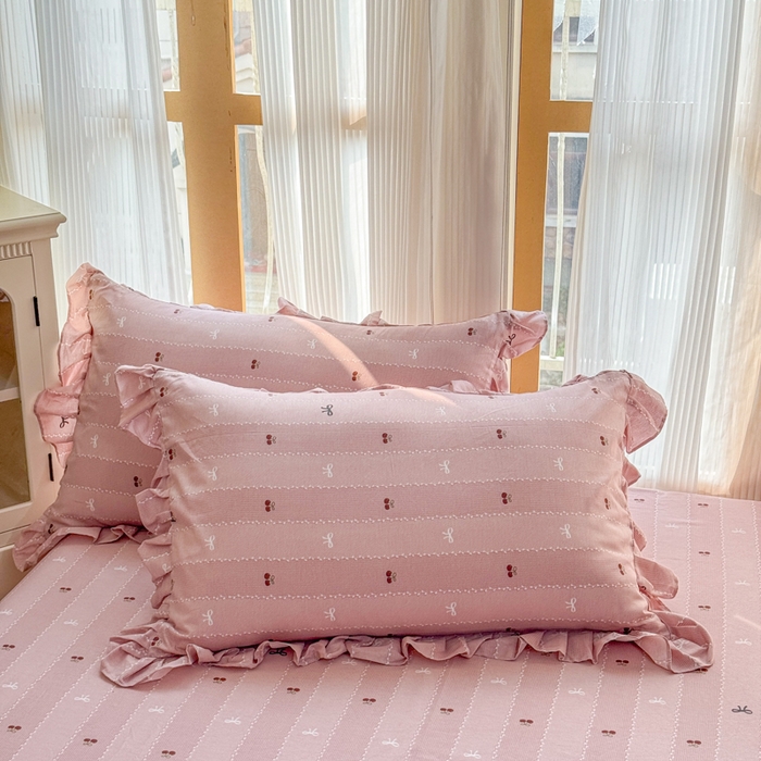 91家纺网 家纺一手货源 找家纺 （总）爱妮玖玖 2026新款小蕾丝花边单枕套枕套单件单品枕套