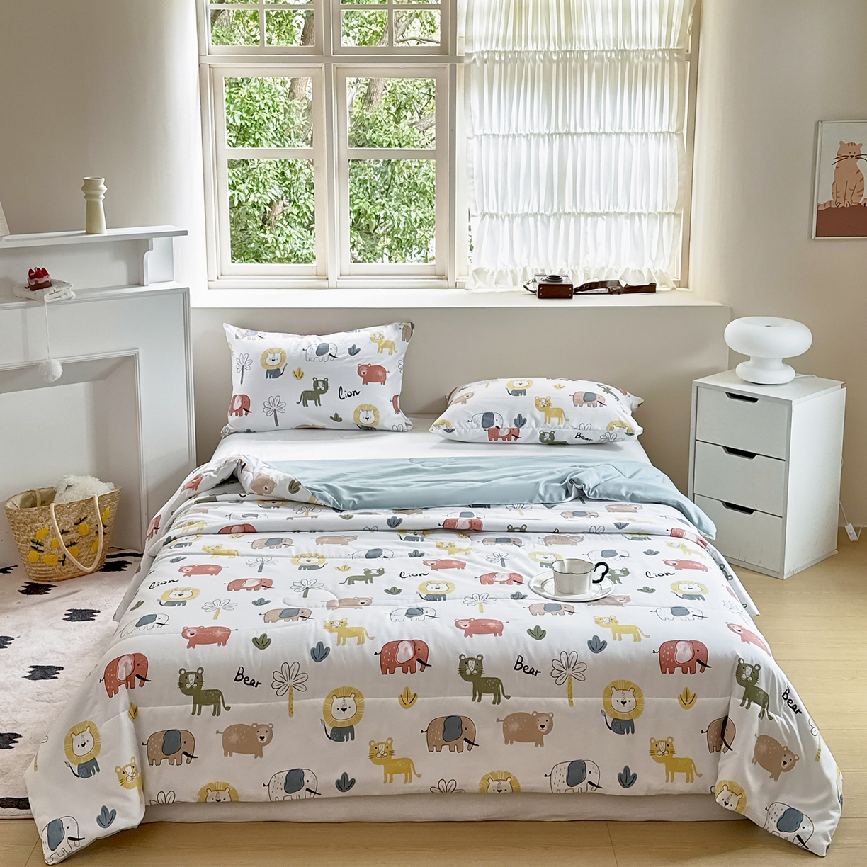 梵克保罗 2026新款跑量印花款夏被被子被芯系列 动物狂想曲