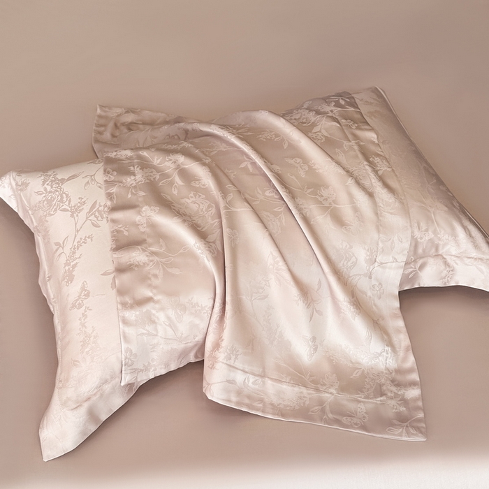 91家纺网 家纺一手货源 找家纺 慕晨 2026新款莱赛尔提花被套四件套高级简奢款天丝4件套直播热款 艾尔