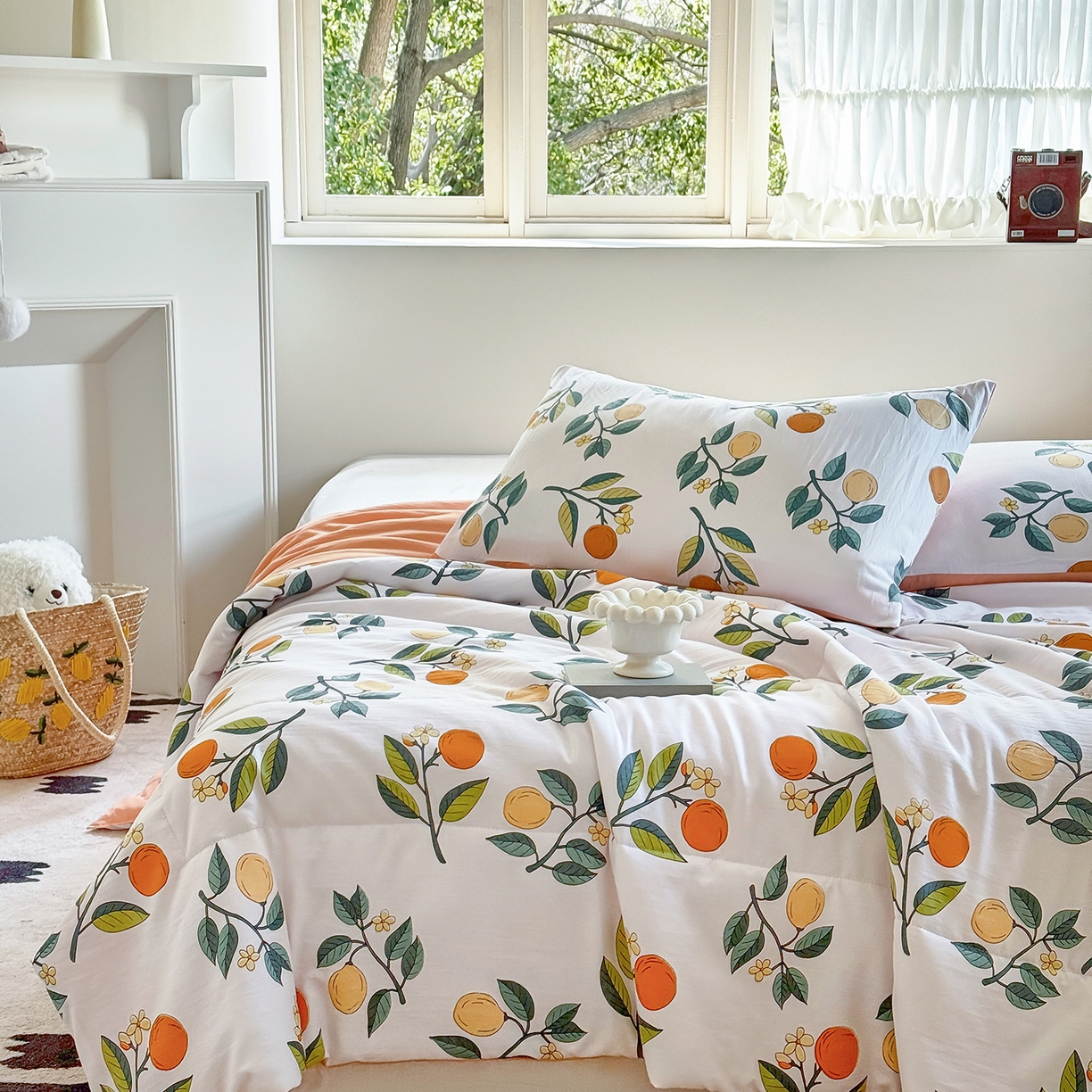 91家纺网 家纺一手货源 找家纺 梵克保罗 2026新款跑量印花款夏被被子被芯系列 金果小筑