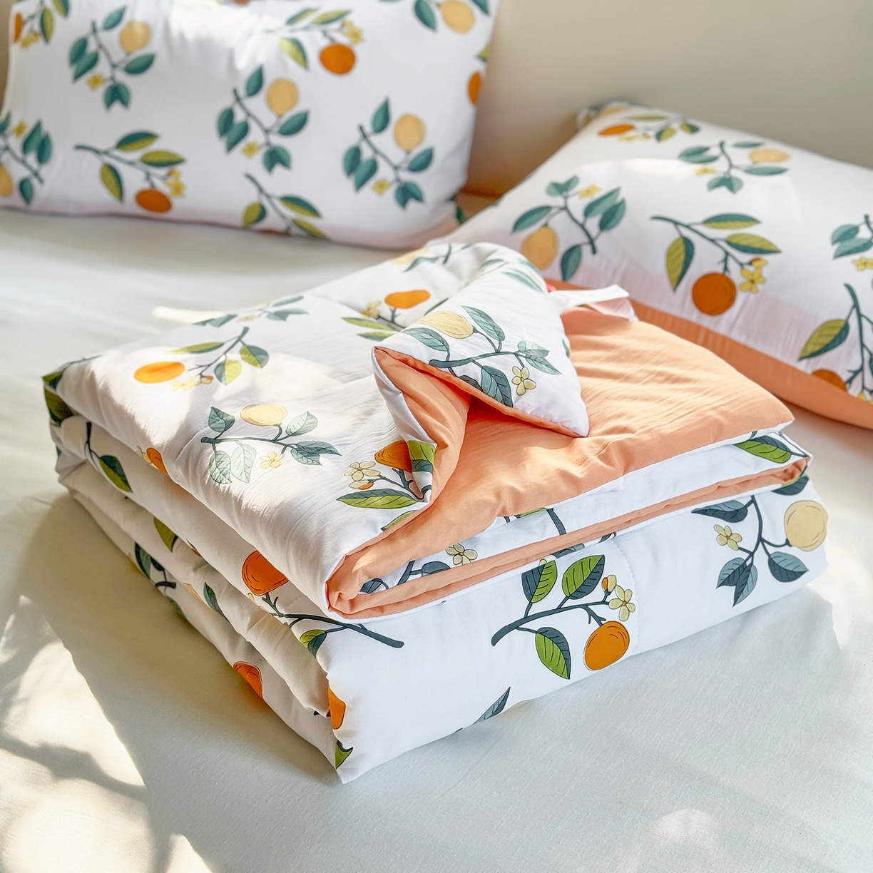 91家纺网 家纺一手货源 找家纺 梵克保罗 2026新款跑量印花款夏被被子被芯系列 金果小筑