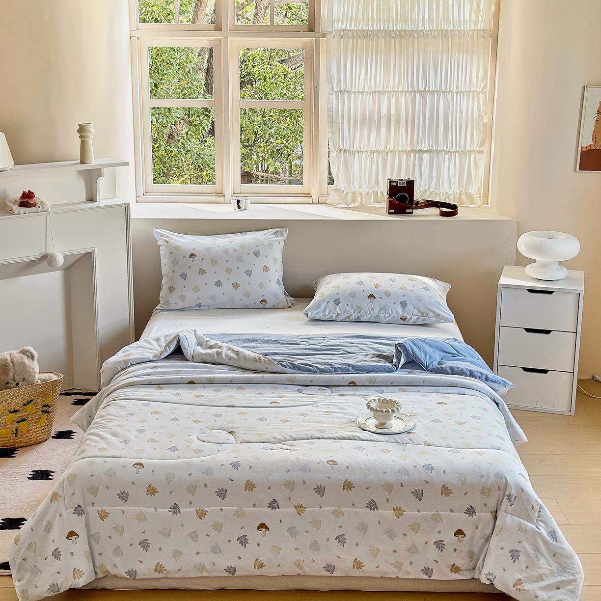 梵克保罗 2026新款跑量印花款夏被被子被芯系列 浪漫枫叶