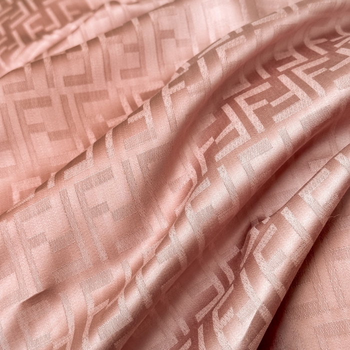 91家纺网 家纺一手货源 找家纺 慕晨 2026新款莱赛尔提花被套四件套高级简奢款天丝4件套直播热款 米娜