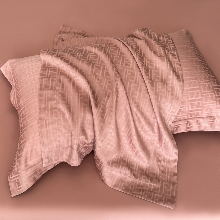 91家纺网 家纺一手货源 找家纺 慕晨 2026新款莱赛尔提花被套四件套高级简奢款天丝4件套直播热款 米娜