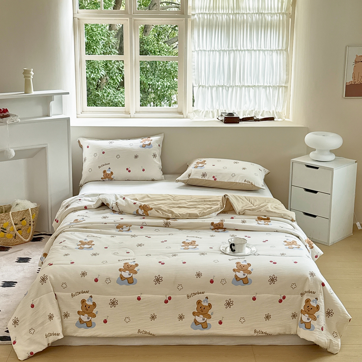 梵克保罗 2026新款跑量印花款夏被被子被芯系列 甜梦小熊