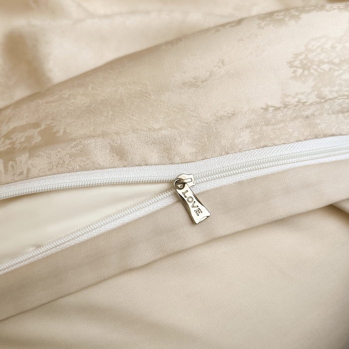 91家纺网 家纺一手货源 找家纺 慕晨 2026新款莱赛尔提花被套四件套高级简奢款天丝4件套直播热款 佩吉拉