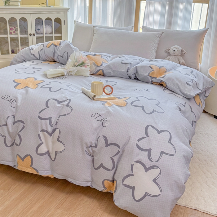 91家纺网 家纺一手货源 找家纺 （总）爱妮玖玖 2026新款小蕾丝全棉纯棉印花单层单被套被套单件单品被套