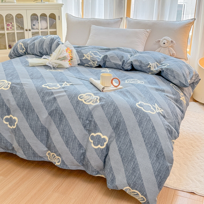 91家纺网 家纺一手货源 找家纺 （总）爱妮玖玖 2026新款小蕾丝全棉纯棉印花单层单被套被套单件单品被套