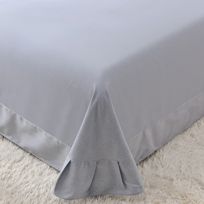 91家纺网 家纺一手货源 找家纺 董成龙 2026新款直播爆款加厚全棉活性磨毛四件套纯棉三件套 昔城-灰