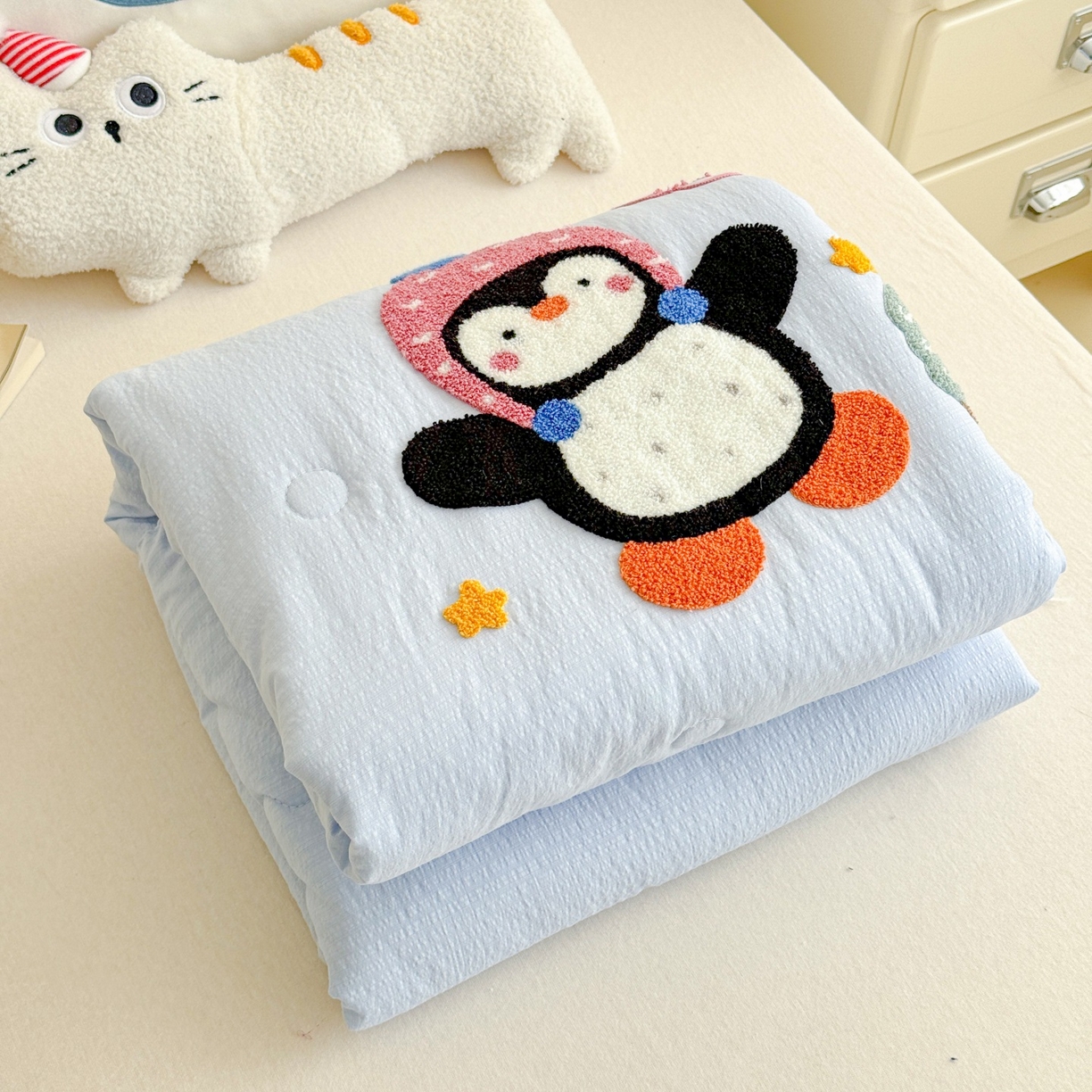 （总）梵克保罗 2026新款儿童场景毛巾绣超柔水洗棉夏被系列