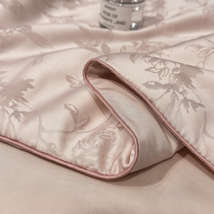 91家纺网 家纺一手货源 找家纺 慕晨 2026新款莱赛尔提花四件套高级简奢款天丝夏被四件套直播热款 艾尔