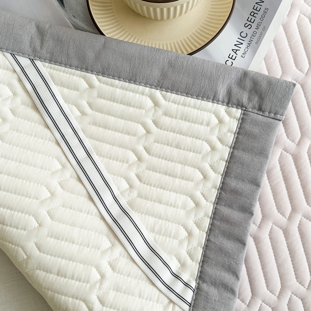 91家纺网 家纺一手货源 找家纺 幸嘉轩 2026新款凉感丝夏被床盖四件套拼色夏凉被空调被 花蔓-玉