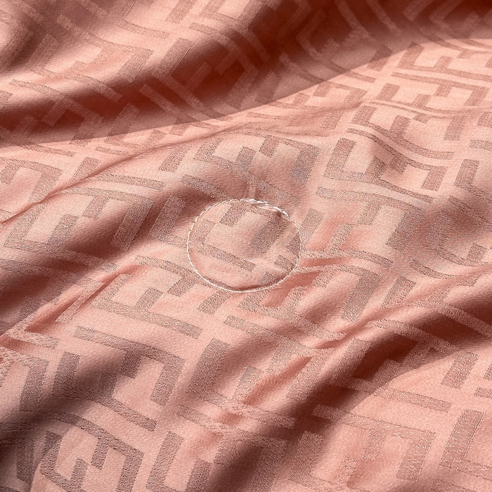 91家纺网 家纺一手货源 找家纺 慕晨 2026新款莱赛尔提花四件套高级简奢款天丝夏被四件套直播热款 米娜