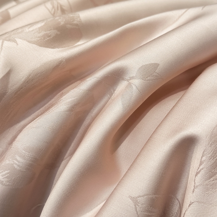 91家纺网 家纺一手货源 找家纺 慕晨 2026新款莱赛尔提花四件套高级简奢款天丝夏被四件套直播热款 亚菲