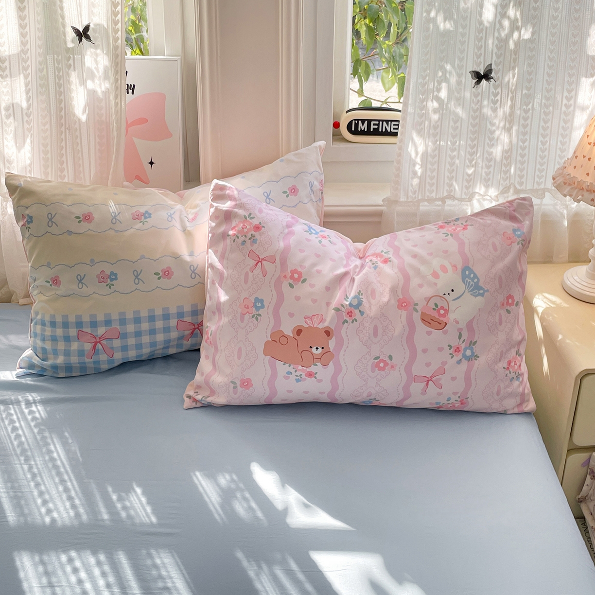 91家纺网 家纺一手货源 找家纺 康纳利 2026新款加厚水洗云朵棉大版毛巾绣夏凉被空调被印花卡通夏被四件套 花田萌宠-粉