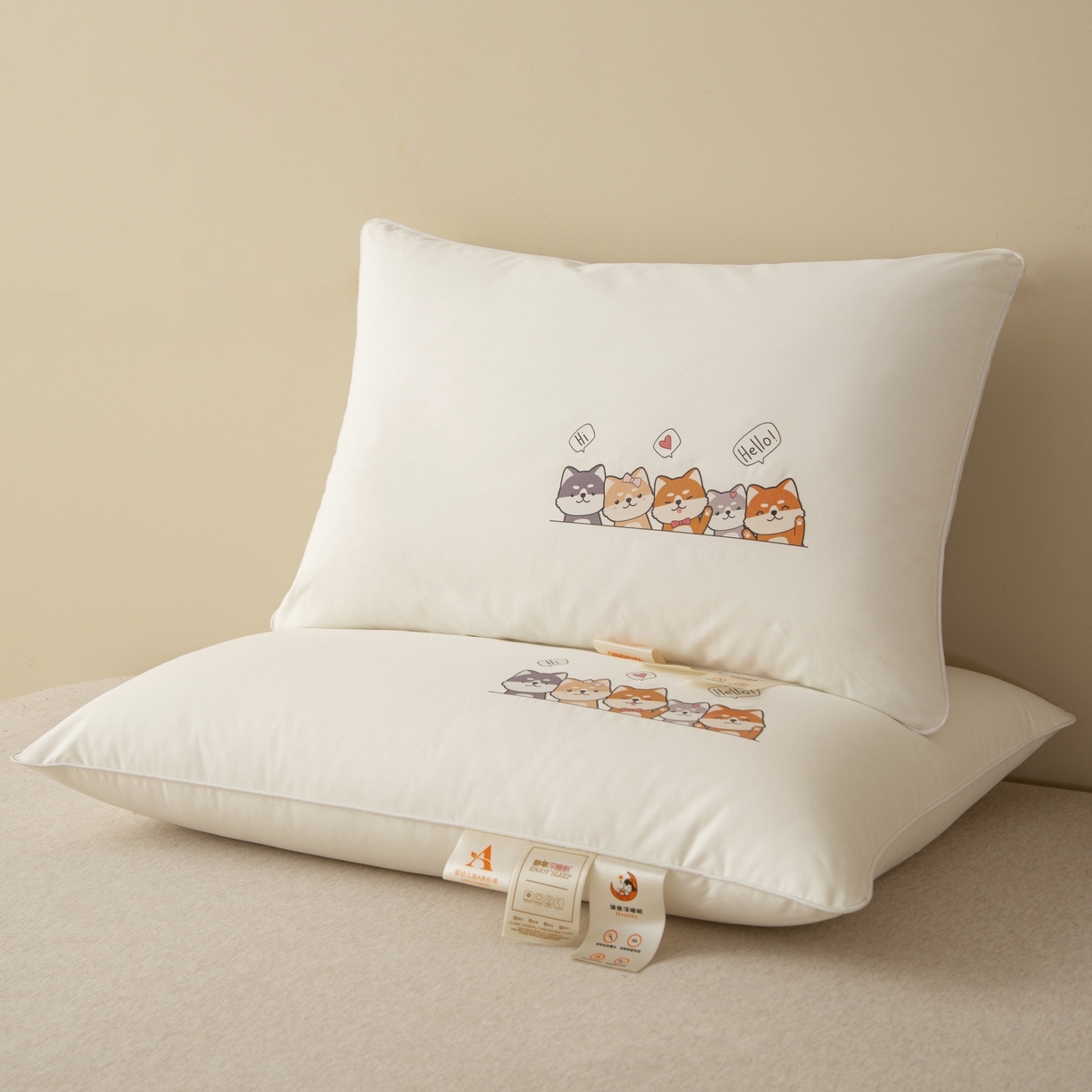 91家纺网 家纺一手货源 找家纺 （总）芯宜佳 2026新款枕芯A类全棉按摩卡通儿童枕头学生宿舍专用护颈枕芯