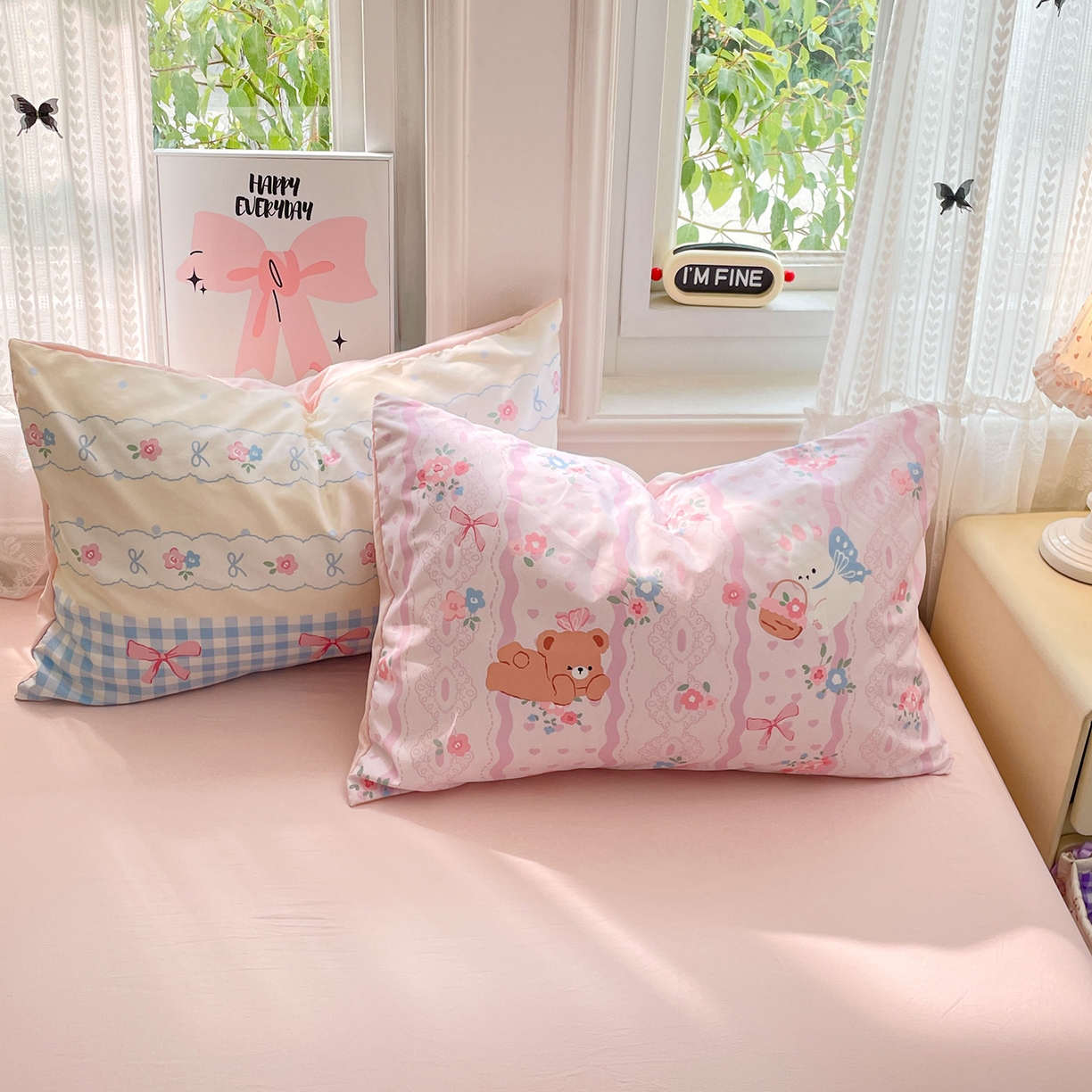 91家纺网 家纺一手货源 找家纺 康纳利 2026新款加厚水洗云朵棉大版毛巾绣夏凉被空调被印花卡通夏被四件套 花田萌宠-奶黄