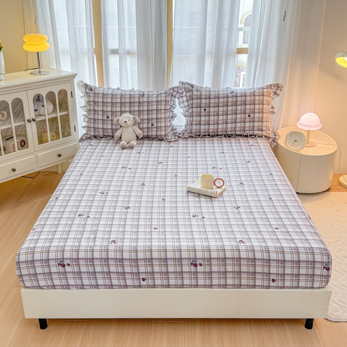 91家纺网 家纺一手货源 找家纺 （总）爱妮玖玖 2026新款小蕾丝单层单床笠床笠单件单品床笠