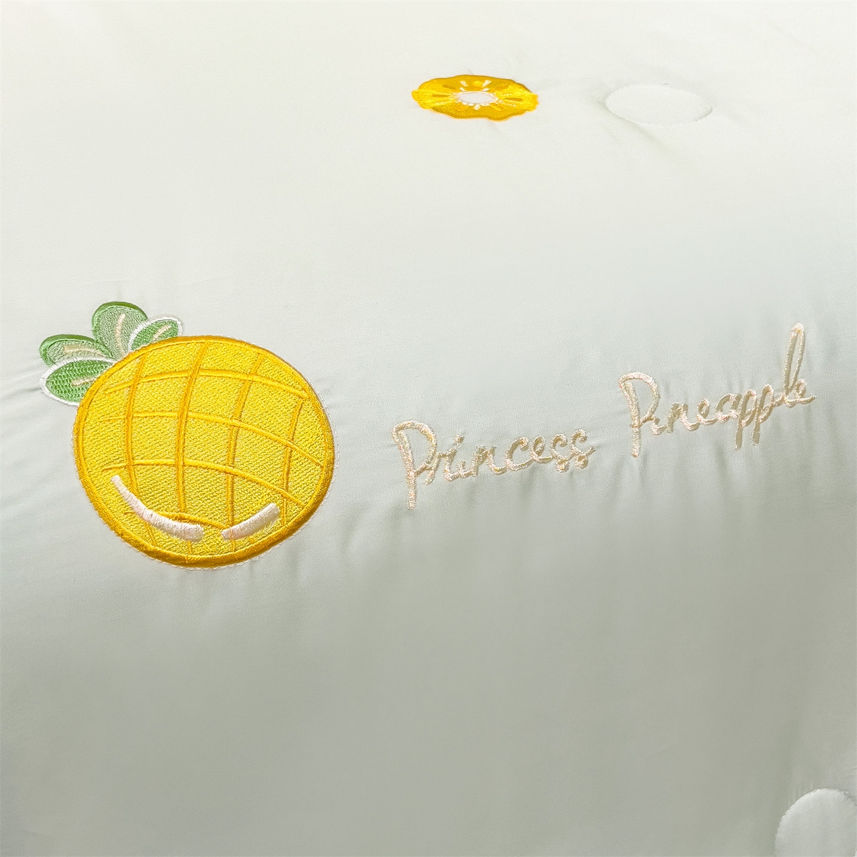 91家纺网 家纺一手货源 找家纺 兄弟坊 2026新款水洗冰丝刺绣夏被夏凉被夏被四件套 菠萝气泡-薄荷色