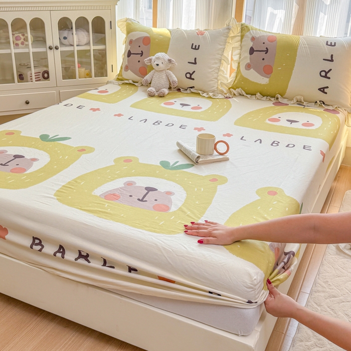 91家纺网 家纺一手货源 找家纺 （总）爱妮玖玖 2026新款小蕾丝单层单床笠床笠单件单品床笠