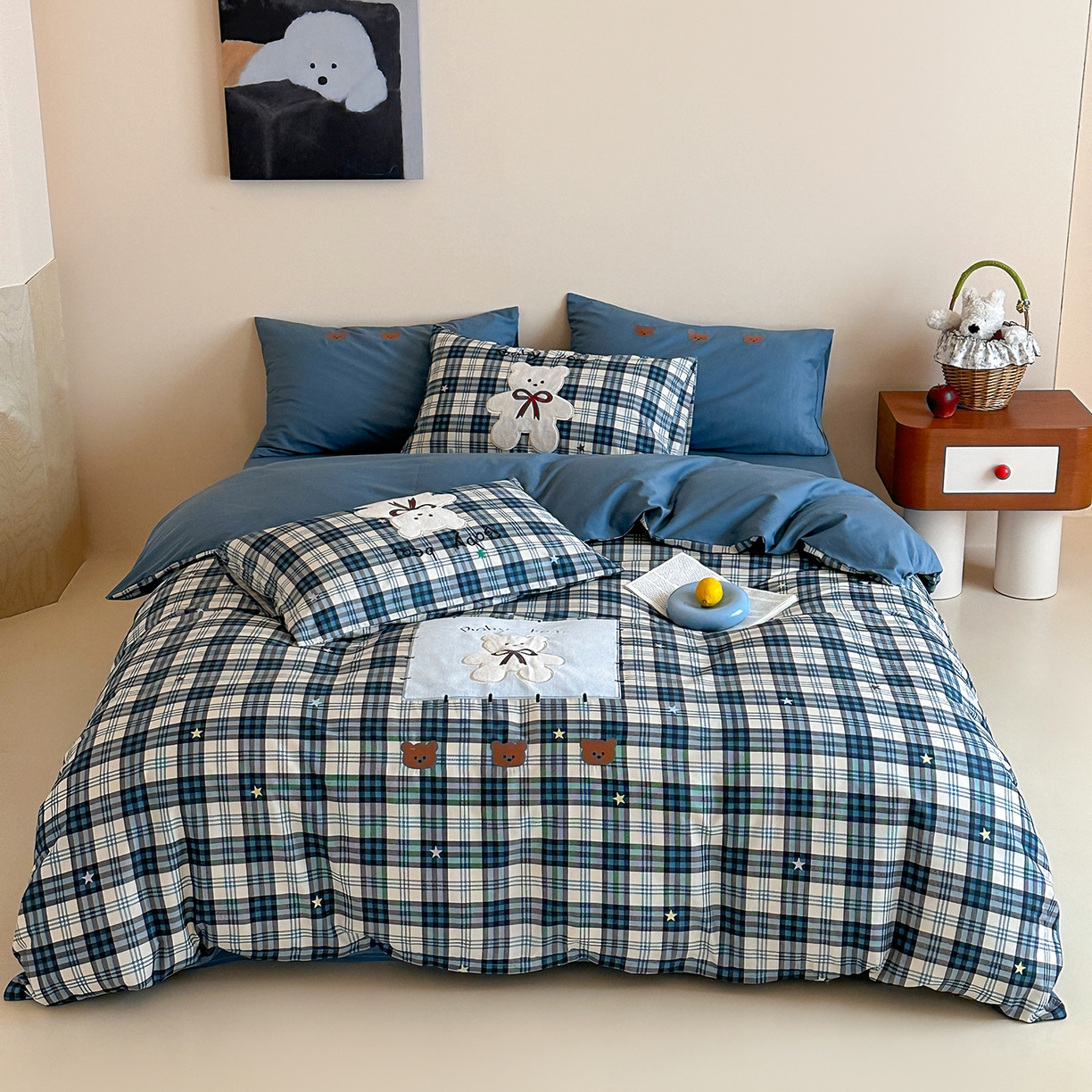 91家纺网 家纺一手货源 找家纺 （总）桃子家居 2026新款A类纯棉全棉元气小马贴布绣高端刺绣工艺四件套系列