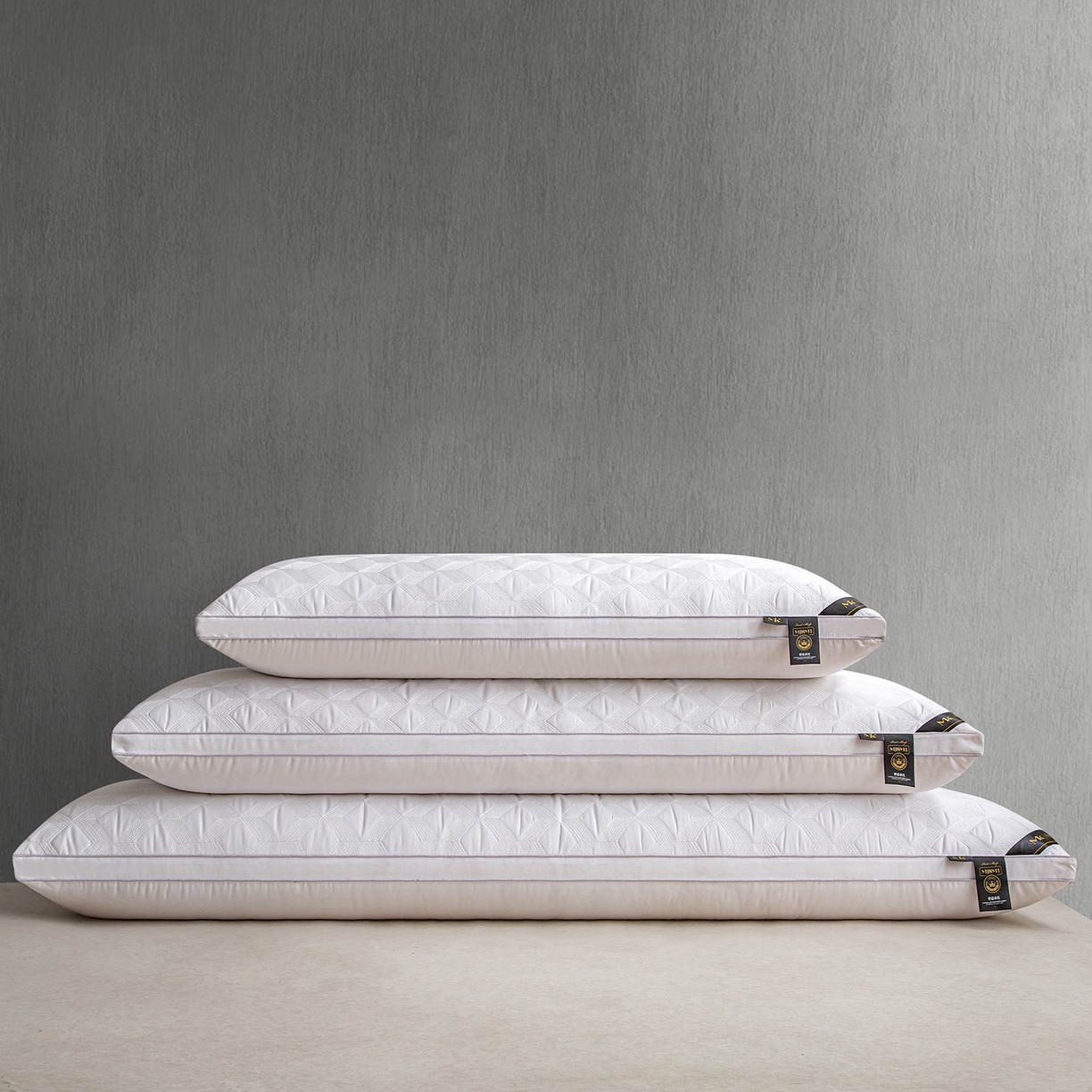 91家纺网 家纺一手货源 找家纺 （总）芯宜佳 2026新款枕芯多线格菱形长枕双人枕芯酒店情侣枕家用亲子枕头