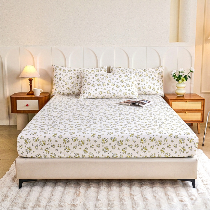 91家纺网 家纺一手货源 找家纺 （总）义博家纺 2026新款原棉老粗布单床笠