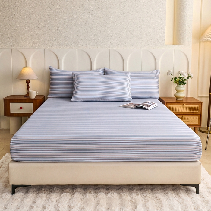 91家纺网 家纺一手货源 找家纺 （总）义博家纺 2026新款原棉老粗布单床笠