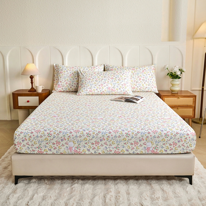 91家纺网 家纺一手货源 找家纺 （总）义博家纺 2026新款原棉老粗布单床笠