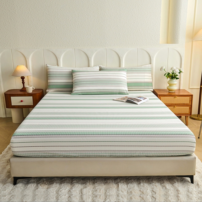 91家纺网 家纺一手货源 找家纺 （总）义博家纺 2026新款原棉老粗布单床笠