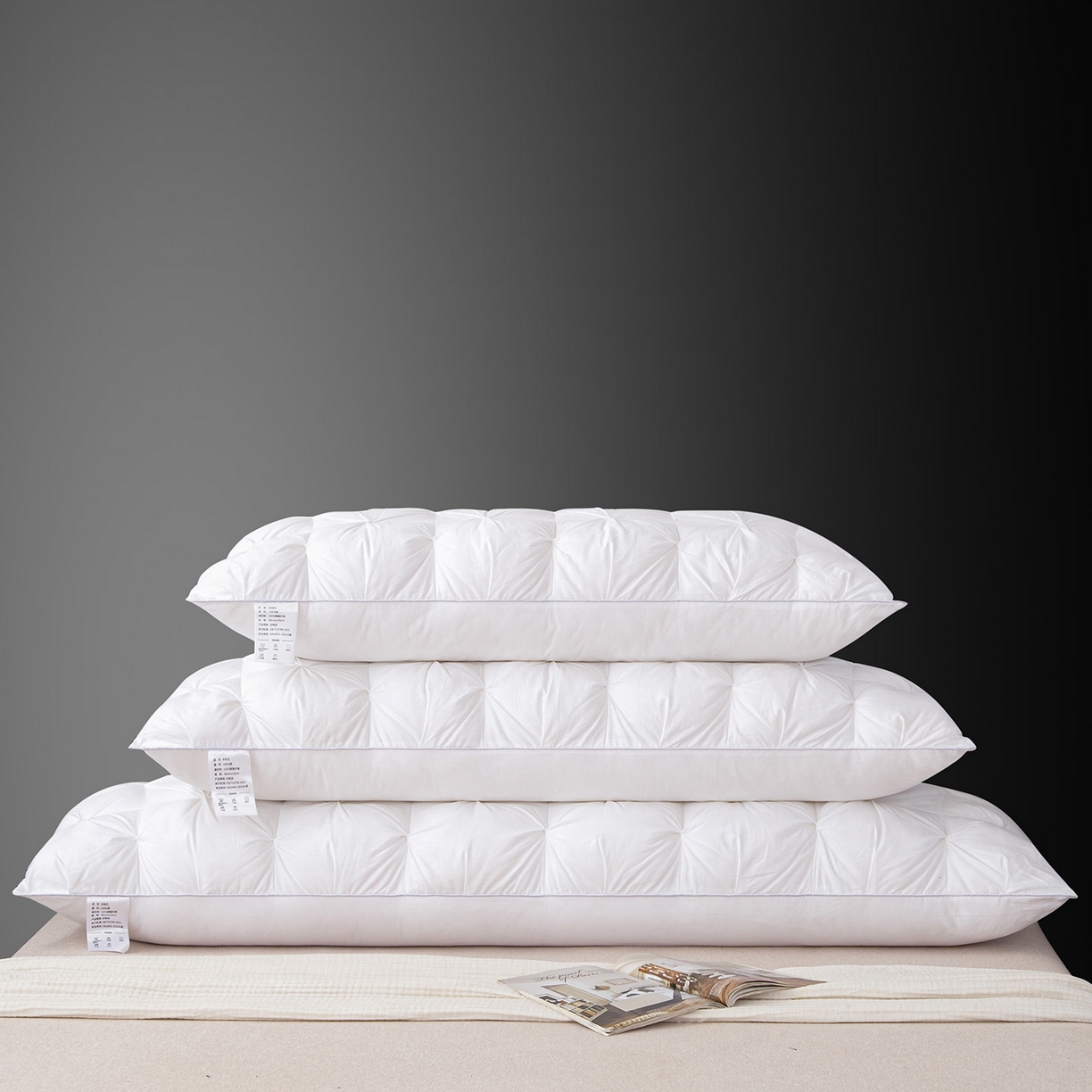 91家纺网 家纺一手货源 找家纺 （总）芯宜佳 2026新款枕芯纽花长枕双人枕芯酒店情侣枕家用亲子枕头