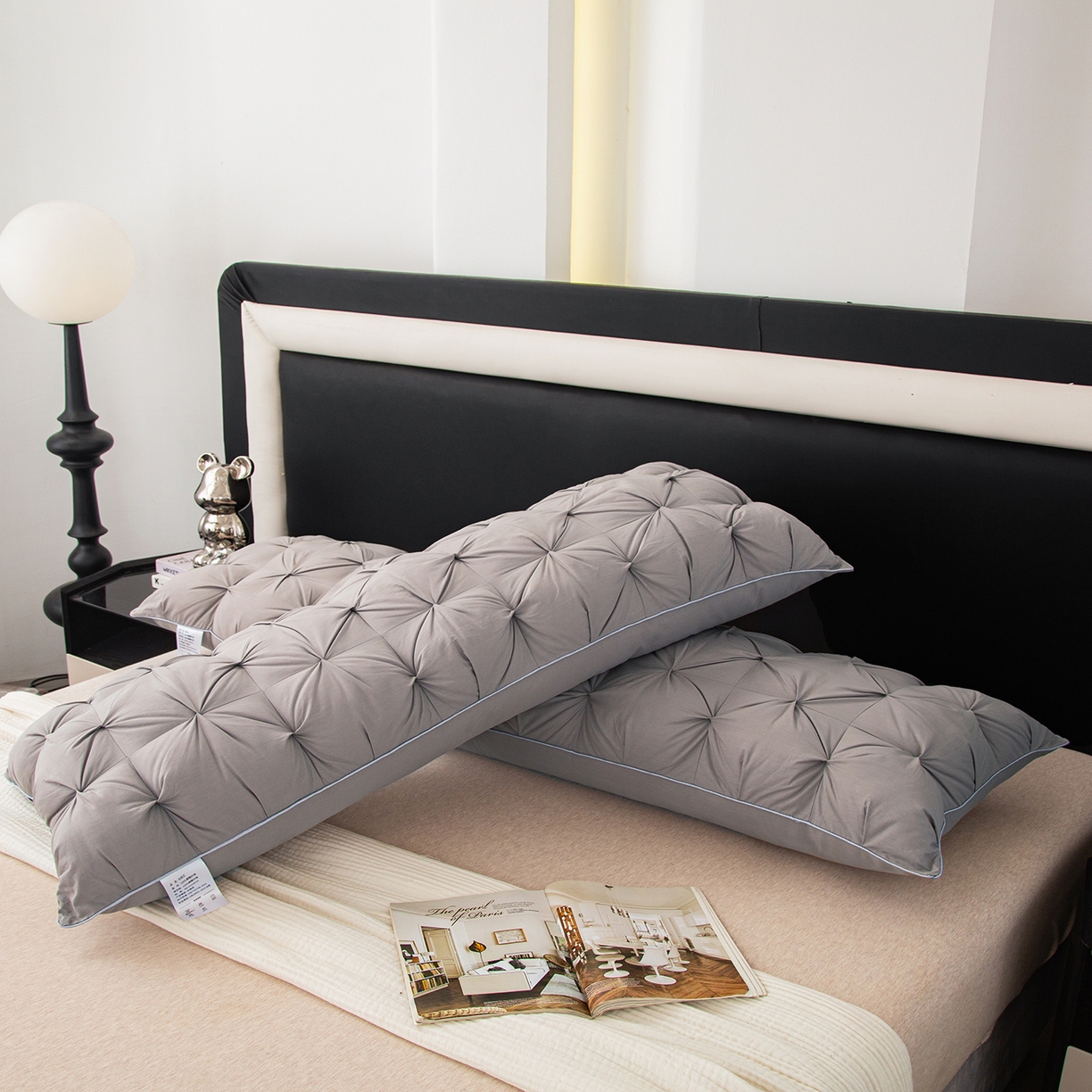 91家纺网 家纺一手货源 找家纺 （总）芯宜佳 2026新款枕芯纽花长枕双人枕芯酒店情侣枕家用亲子枕头