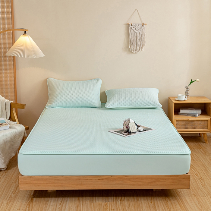 91家纺网 家纺一手货源 找家纺 （总）宇淳国际 2026新款小竺棉超声波床笠三件套外贸跨境电商亚马逊速卖通欧美特殊尺寸可定制