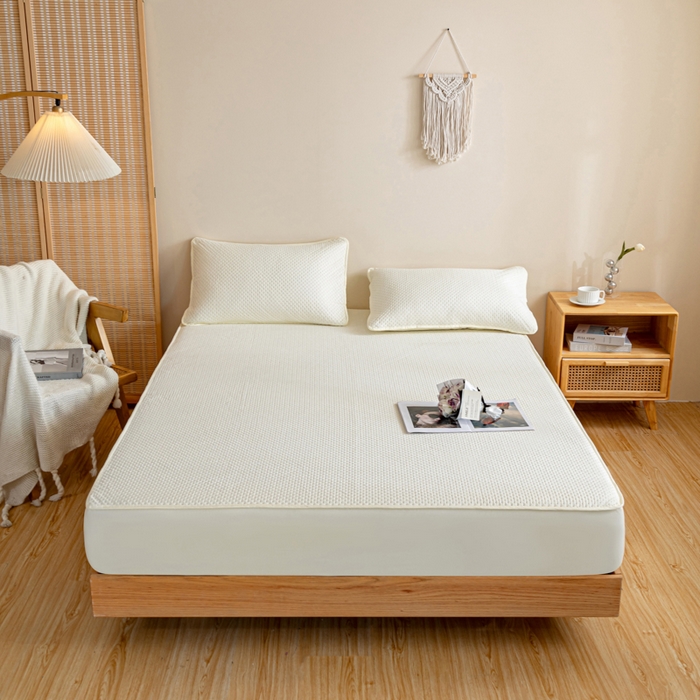 91家纺网 家纺一手货源 找家纺 （总）宇淳国际 2026新款小竺棉超声波床笠三件套外贸跨境电商亚马逊速卖通欧美特殊尺寸可定制