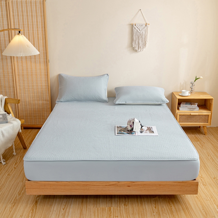 91家纺网 家纺一手货源 找家纺 （总）宇淳国际 2026新款小竺棉超声波床笠三件套外贸跨境电商亚马逊速卖通欧美特殊尺寸可定制