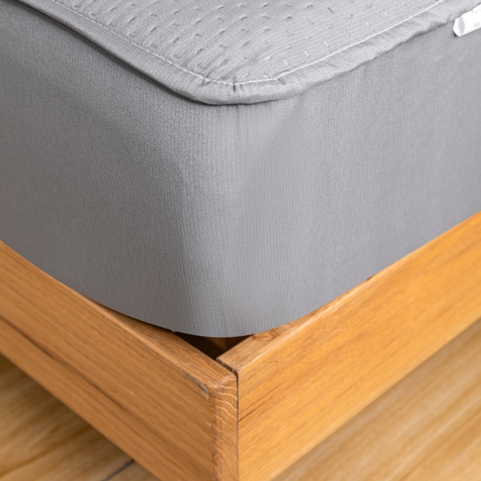 91家纺网 家纺一手货源 找家纺 宇淳国际 2026新款小竺棉超声波床笠三件套外贸跨境电商亚马逊速卖通欧美特殊尺寸可定制 浅灰-小竺棉夹棉床笠