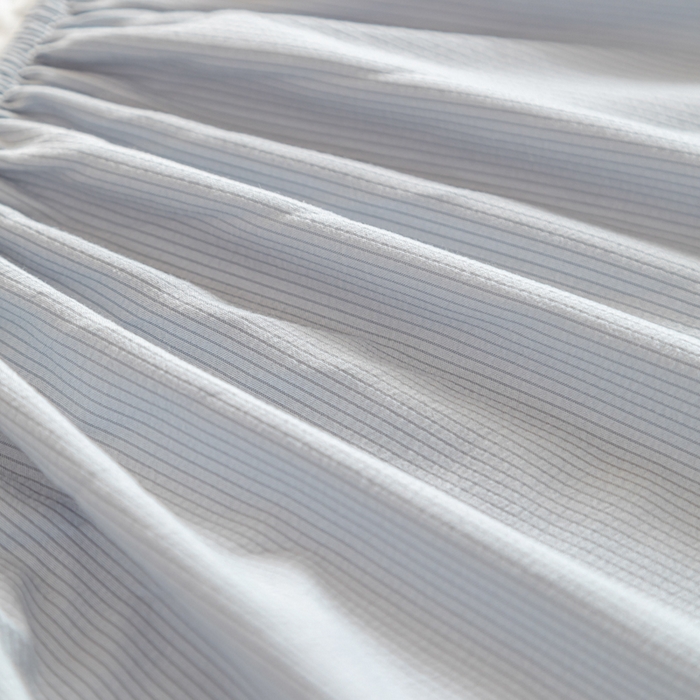 91家纺网 家纺一手货源 找家纺 宇淳国际 2026新款小竺棉超声波床笠三件套外贸跨境电商亚马逊速卖通欧美特殊尺寸可定制 兰灰-小竺棉夹棉床笠