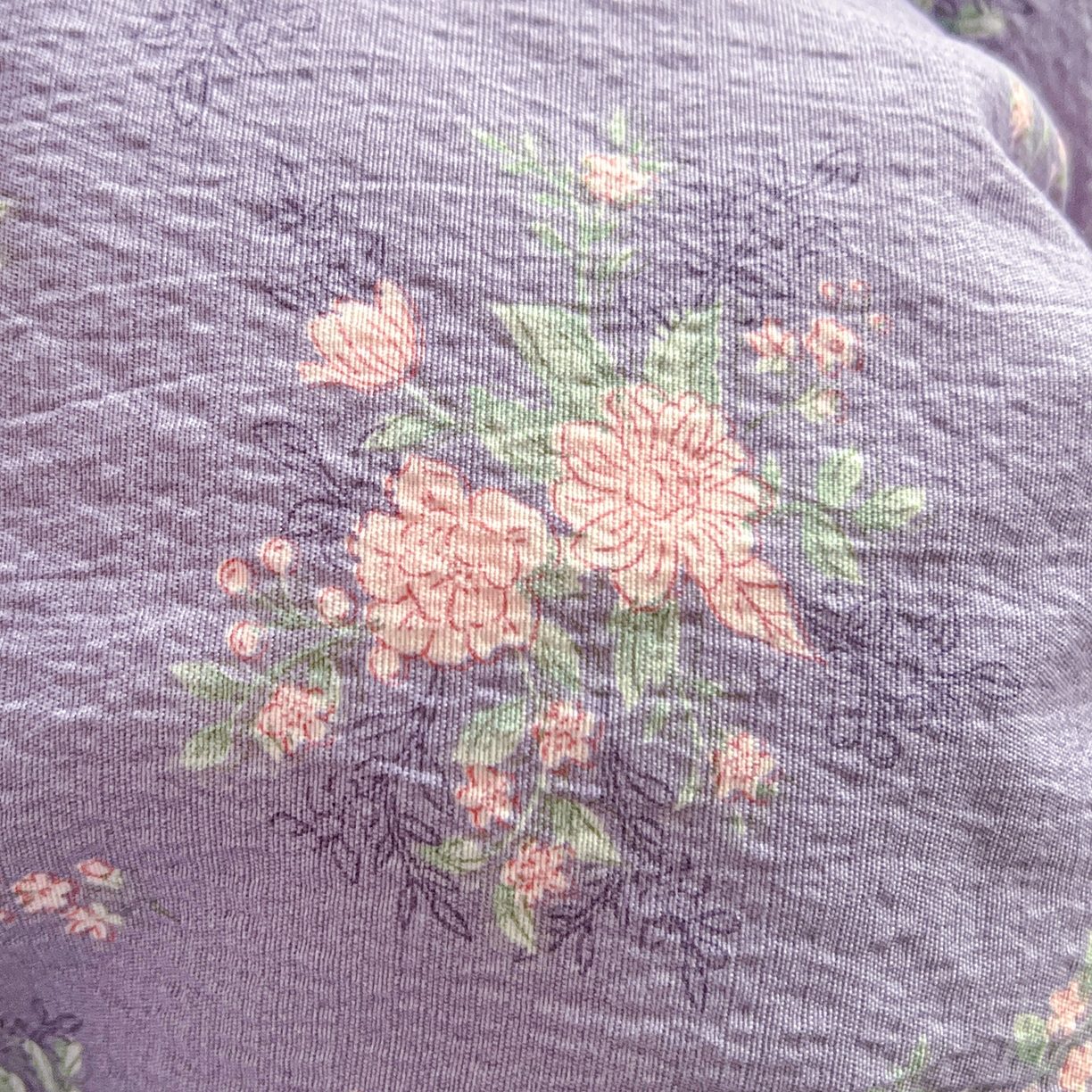 91家纺网 家纺一手货源 找家纺 仟人梦 2026新款云感双层纱印花四件套 豆蔻