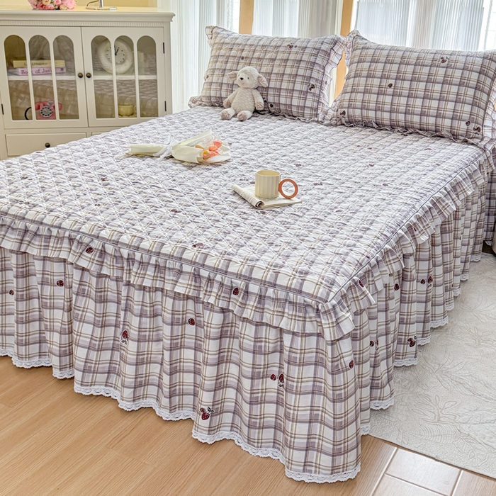 91家纺网 家纺一手货源 找家纺 （总）爱妮玖玖 2026新款小蕾丝夹棉单床裙床裙单件单品床裙