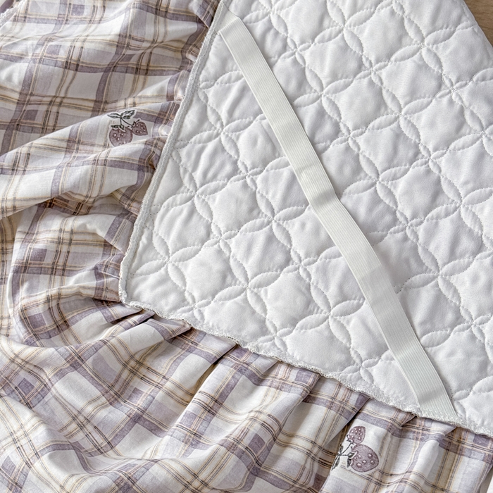 91家纺网 家纺一手货源 找家纺 （总）爱妮玖玖 2026新款小蕾丝夹棉单床裙床裙单件单品床裙