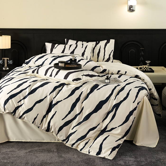 91家纺网 家纺一手货源 找家纺 （总）老K (原美阁） 2026年新款轻奢简约款冰丝四件套单被套