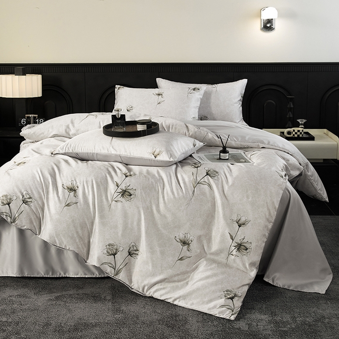 91家纺网 家纺一手货源 找家纺 （总）老K (原美阁） 2026年新款轻奢简约款冰丝四件套单被套