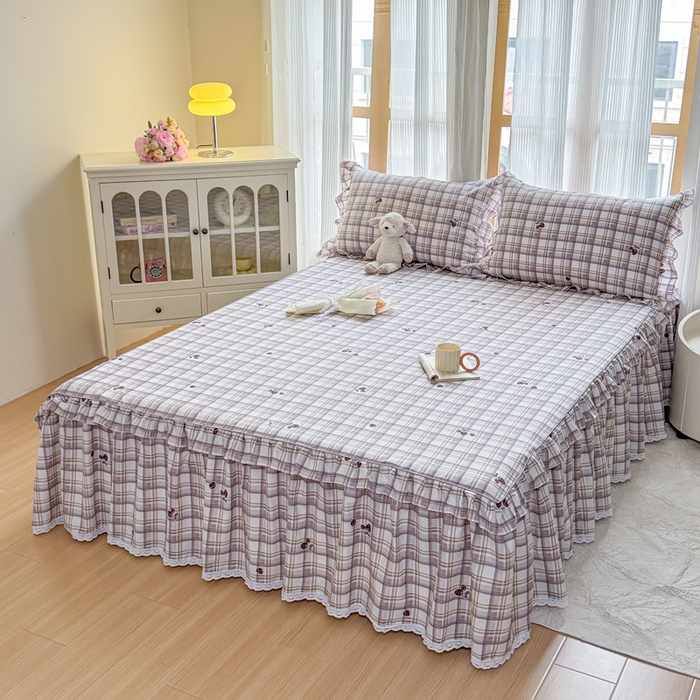 91家纺网 家纺一手货源 找家纺 （总）爱妮玖玖 2026新款小蕾丝单层单床裙床裙单件单品床裙