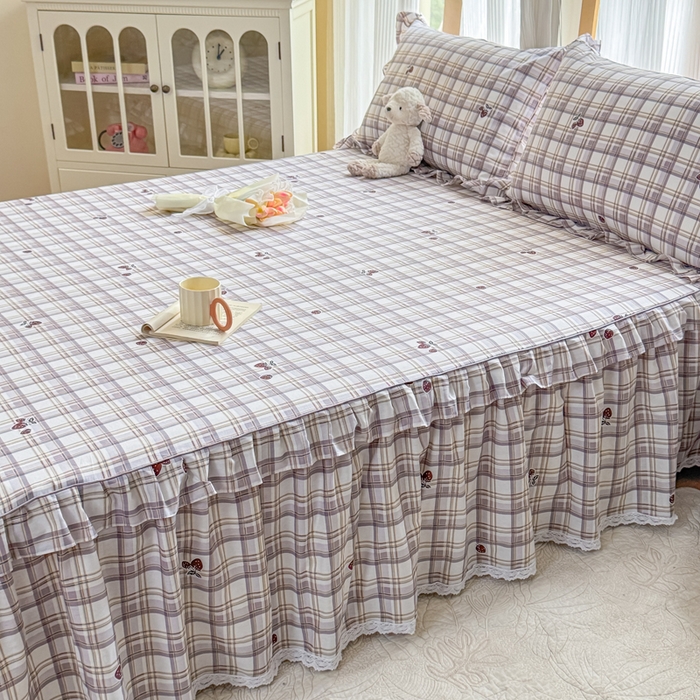 91家纺网 家纺一手货源 找家纺 （总）爱妮玖玖 2026新款小蕾丝单层单床裙床裙单件单品床裙