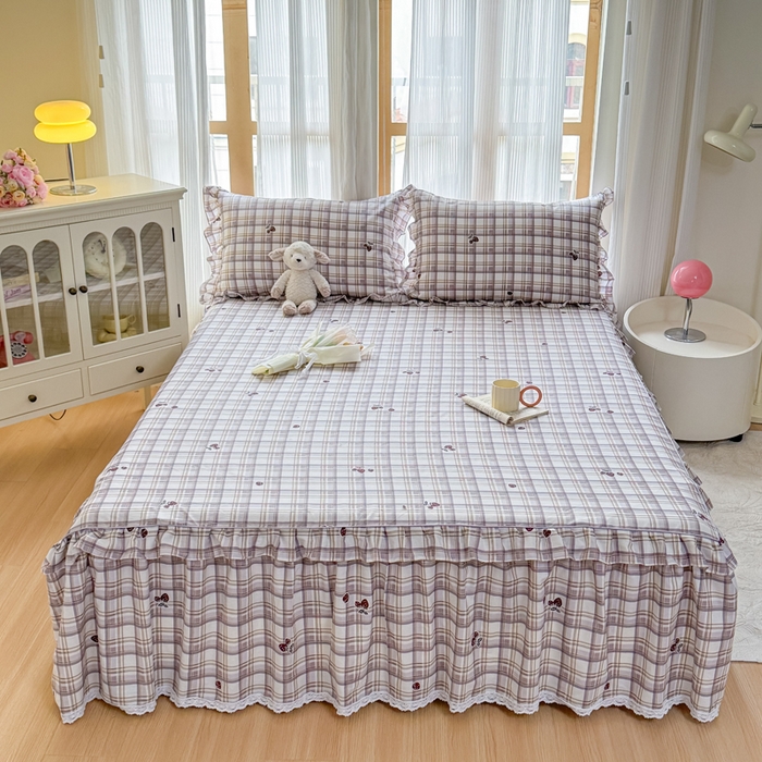 91家纺网 家纺一手货源 找家纺 （总）爱妮玖玖 2026新款小蕾丝单层单床裙床裙单件单品床裙