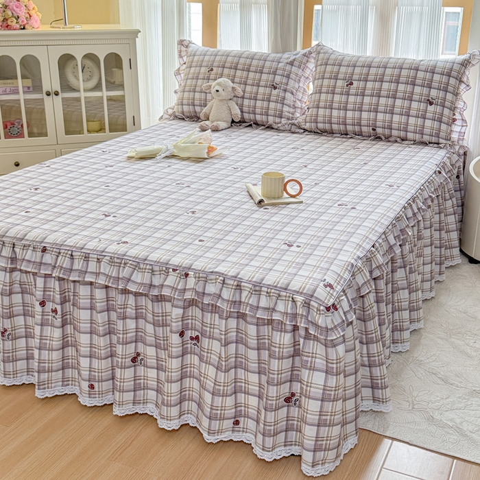 91家纺网 家纺一手货源 找家纺 （总）爱妮玖玖 2026新款小蕾丝单层单床裙床裙单件单品床裙