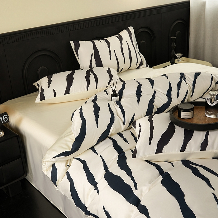 91家纺网 家纺一手货源 找家纺 （总）老K (原美阁） 2026年新款轻奢简约款冰丝四件套单被套