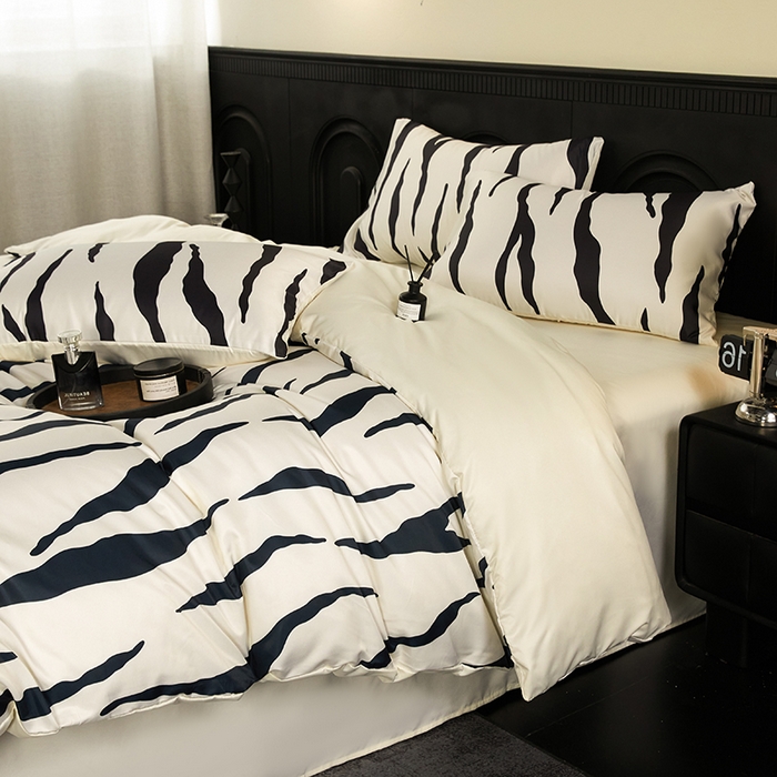 91家纺网 家纺一手货源 找家纺 （总）老K (原美阁） 2026年新款轻奢简约款冰丝四件套单被套